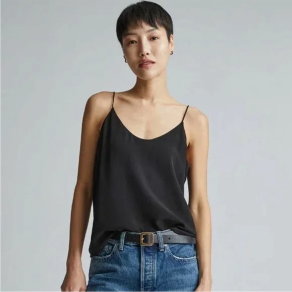Everlane Tops - NWT Everlane The Clean Silk Cami in Black Size 2